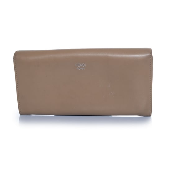 Fendi Hypnotize portemonnee van beige kalfsleer met dubbele vouw - Image 2