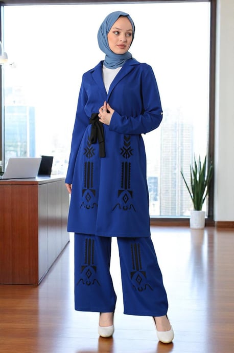 Geborduurde Detailed Pak Indigo - Image 3