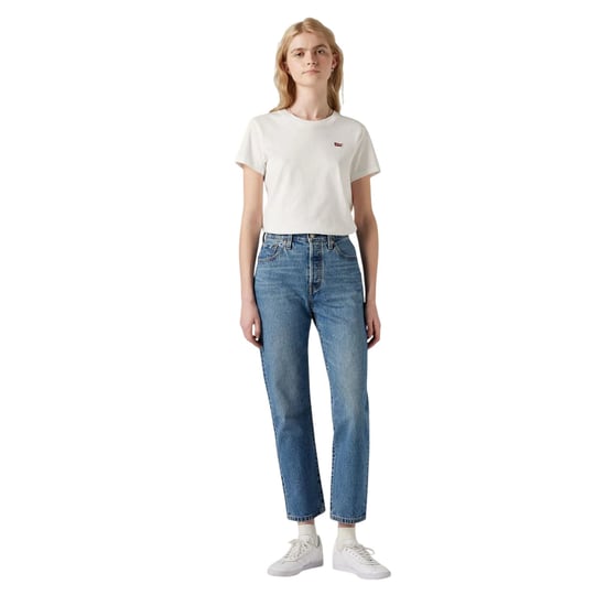 Levis Dames/Dames 501 Korte Jeans (Blauw) - Image 4