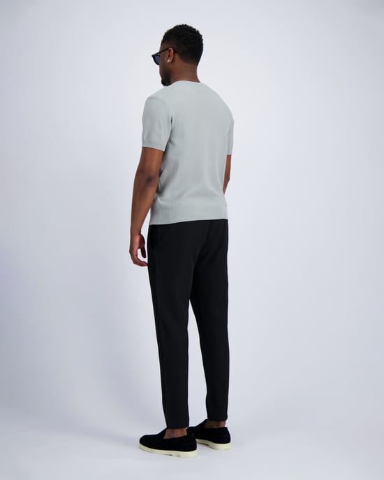 Black Bananas Waffle Knit Henley, - Image 4