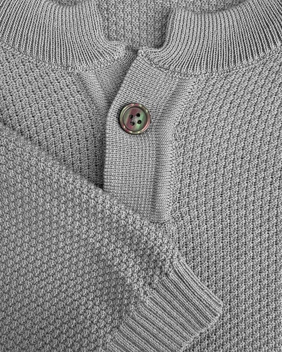Black Bananas Waffle Knit Henley, - Image 6