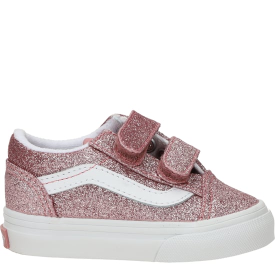 Vans Old Skool V Glitter Rose Gold Sneakers Meisjes - Image 1