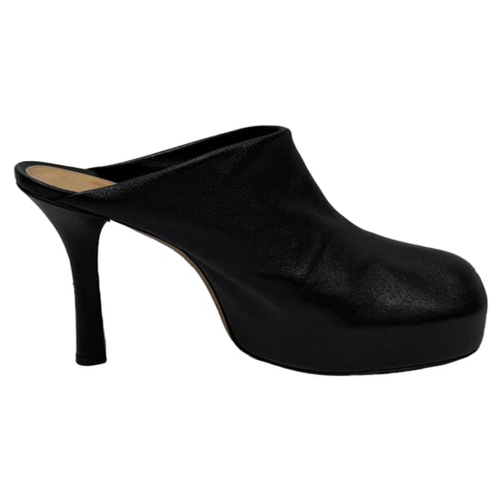 Bottega Veneta Bold Platform Mules in Black Leather - Image 1