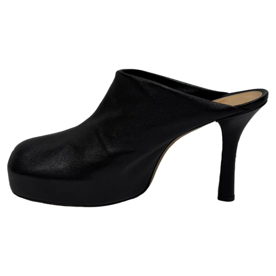 Bottega Veneta Bold Platform Mules in Black Leather - Image 4