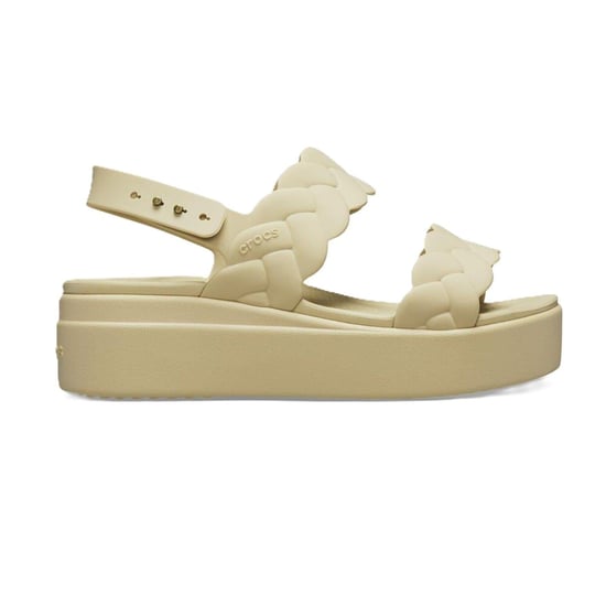 Dames Crocs Brklyn Wvn Upr in Chai - Image 1