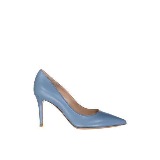 Gianvito Rossi Blauwe Leren Hakken - Image 1