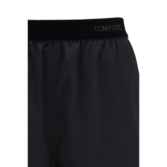 Tom Ford Zwarte Zijde Bermuda Shorts - Image 3