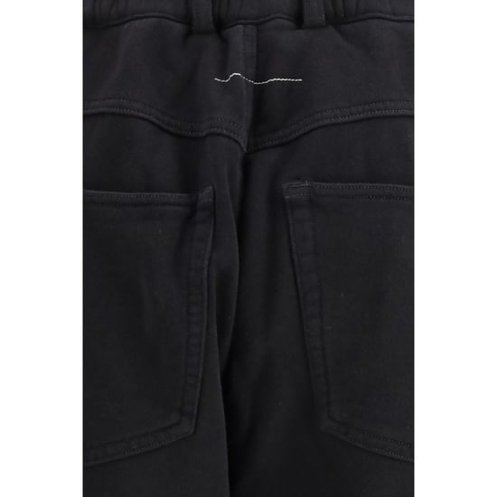 MM6 Zwarte Katoenen Sportbroek - Image 3