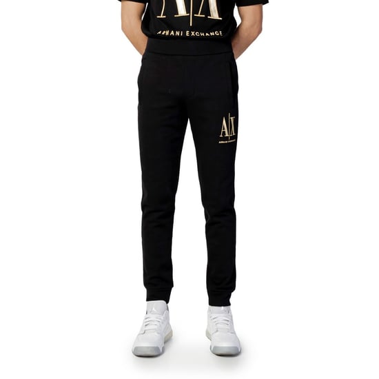Armani Exchange Zwarte Katoenen Joggers (Trainingsbroeken) - Image 1