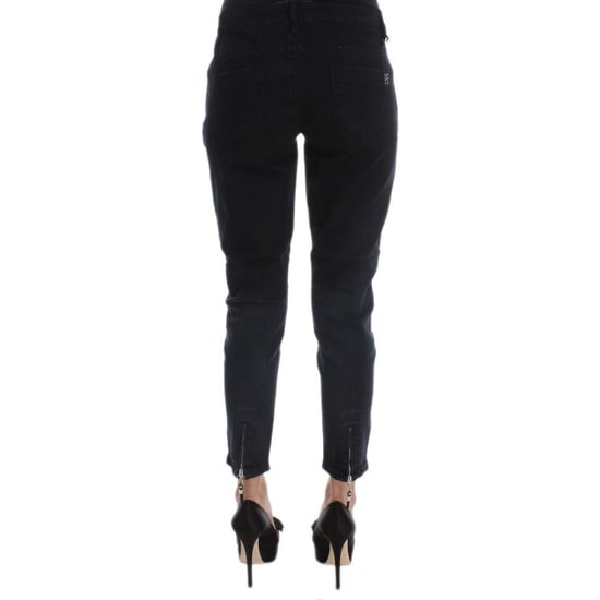 Costume National Zwarte Katoenen Cropped Jeans - Image 3