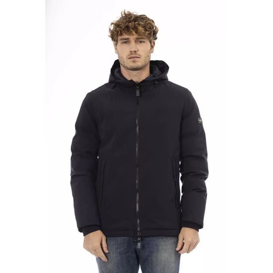 Baldinini Trend Blauwe Polyester Shell Jacket - Image 1