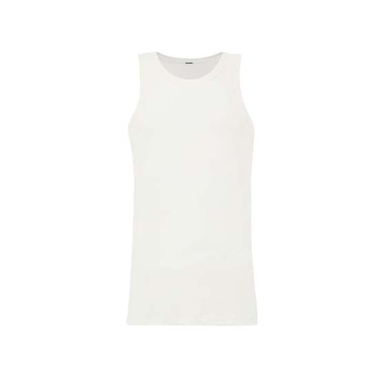 Jil Sander Witte Katoenen Mouwloze Jas - Image 1