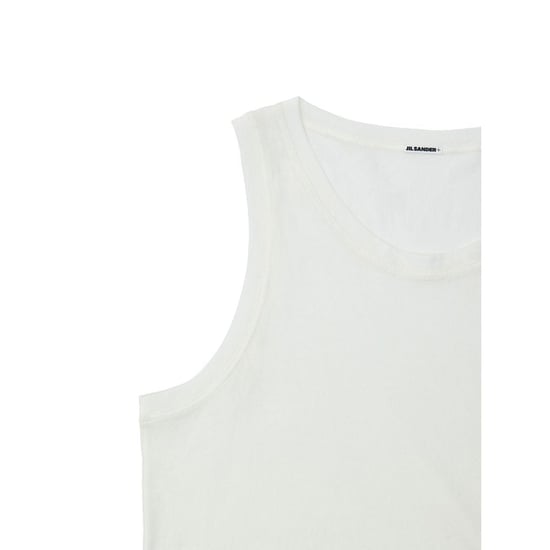Jil Sander Witte Katoenen Mouwloze Jas - Image 4
