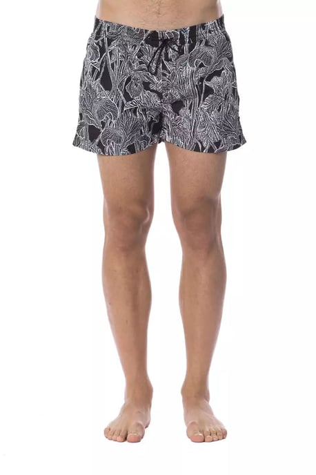 Roberto Cavalli Sport Zwarte Polyester Heren Zwemkleding - Image 1