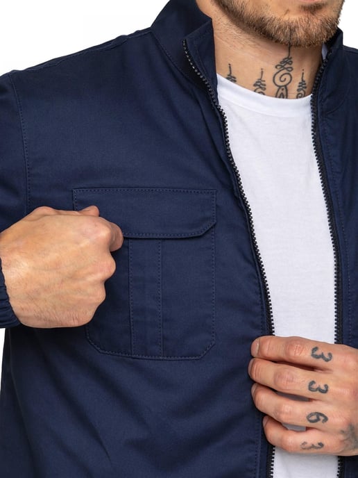 Enzo | Heren Lichtgewicht Funnel Neck Jas - Image 3