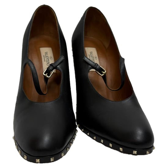 Valentino Garavani Rockstud Mary Jane pumps in zwart leer - Image 2