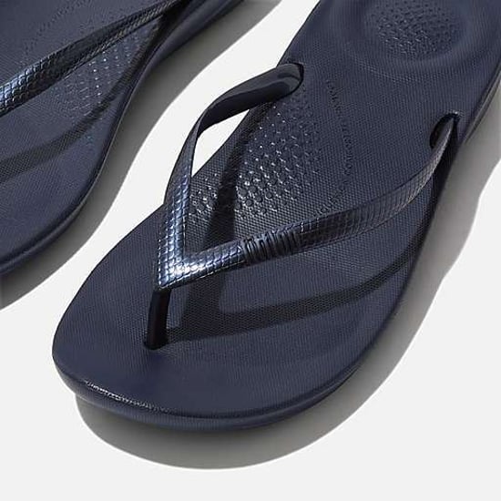 FitFlop Iqushion Ergonomische Dames Flip-Flops in Nachtblauw - Image 3