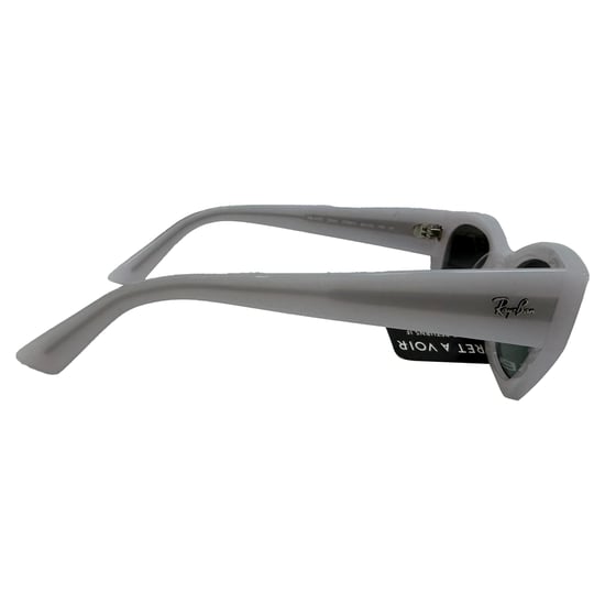 Ray-Ban Zena Cat-Eye zonnebril in wit acetaat - Image 2