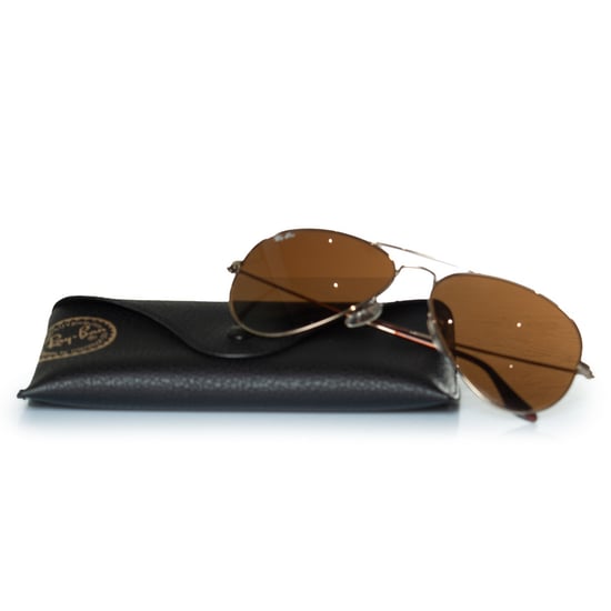 Ray Ban Aviator in goud en bruin. - Image 6
