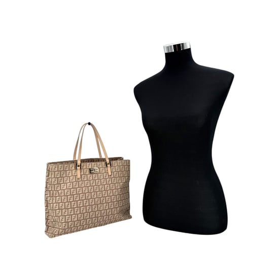 Fendi stoffen draagtas Zucchino Tote - Image 2