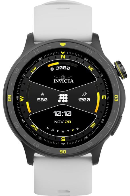 Invicta I-Tech 2 ITECH-004 Herenhorloge - Smartwatch Uurwerk - Roestvrij Staal met Zwarte Wijzerplaat - 45 mm - Image 2