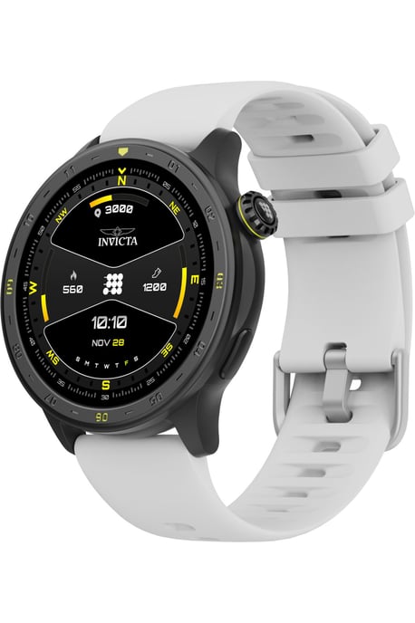 Invicta I-Tech 2 ITECH-004 Herenhorloge - Smartwatch Uurwerk - Roestvrij Staal met Zwarte Wijzerplaat - 45 mm - Image 3