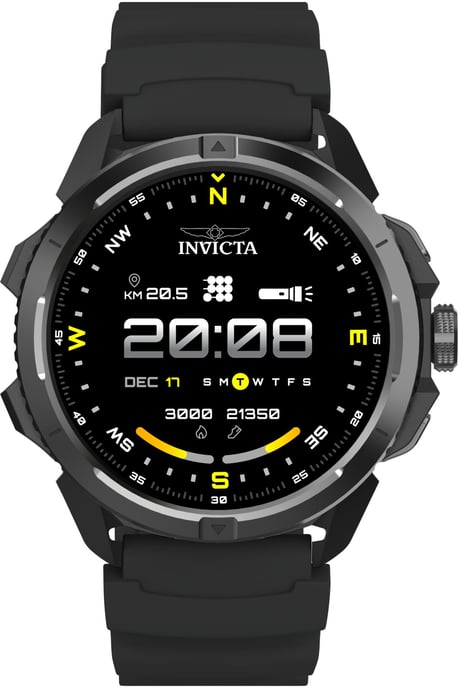 Invicta I-Tech ITECH-009 Herenhorloge - Smartwatch Uurwerk - Roestvrij Staal met Zwarte Wijzerplaat - 47 mm - Image 2