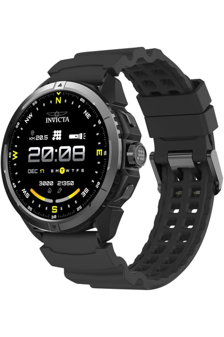 Invicta I-Tech ITECH-009 Herenhorloge - Smartwatch Uurwerk - Roestvrij Staal met Zwarte Wijzerplaat - 47 mm - Image 3