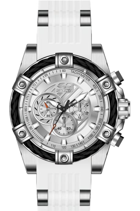 Invicta Bolt 50601 Herenhorloge - Quartz Uurwerk - Roestvrij Staal met Zilveren Wijzerplaat - 52 mm - Image 1