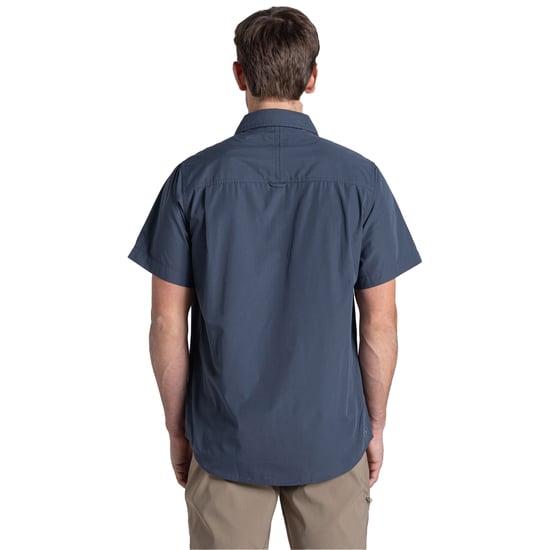 Craghoppers Heren Kiwi II Shirt Met Korte Mouwen (Omberblauw) - Image 2