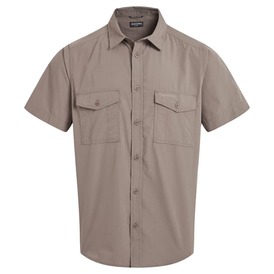 Craghoppers Heren Kiwi II Shirt Met Korte Mouwen (Kiezelsteentjes) - Image 1