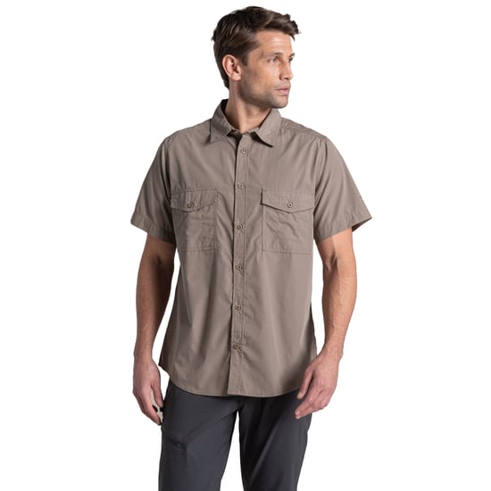 Craghoppers Heren Kiwi II Shirt Met Korte Mouwen (Kiezelsteentjes) - Image 3