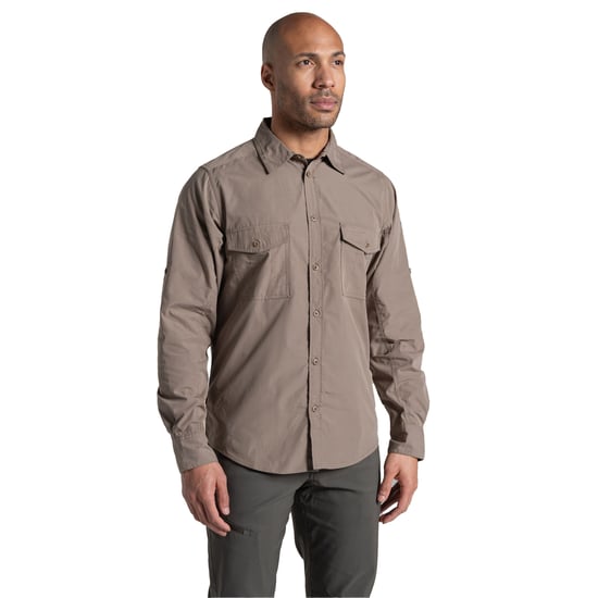 Craghoppers Heren Kiwi II shirt met lange mouwen (Kiezelsteentjes) - Image 3