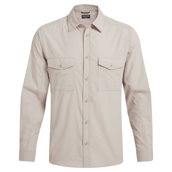 Craghoppers Heren Kiwi II shirt met lange mouwen (Havermout) - Image 1