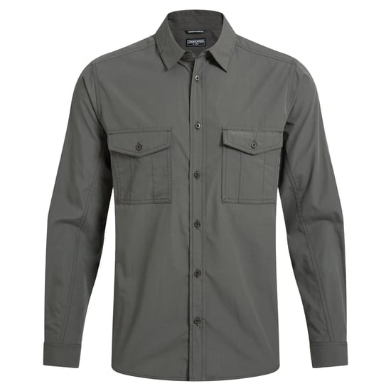 Craghoppers Heren Kiwi II shirt met lange mouwen (Cederhout) - Image 1