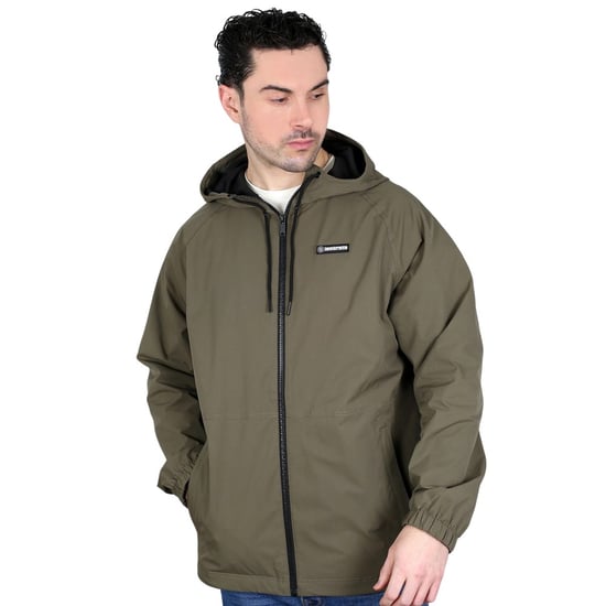 Lambretta Heren Ripstop Hooded Jacket (Khaki) - Image 5