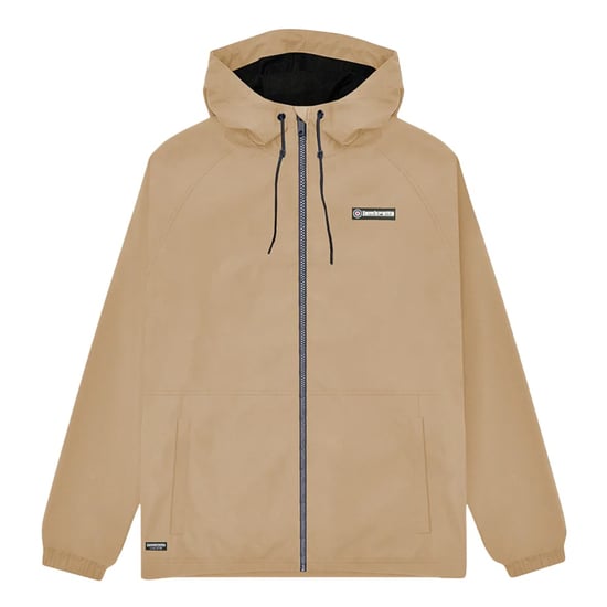Lambretta Heren Ripstop Hooded Jacket (Stone) - Image 1