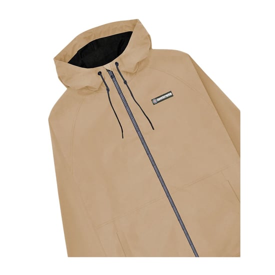 Lambretta Heren Ripstop Hooded Jacket (Stone) - Image 3