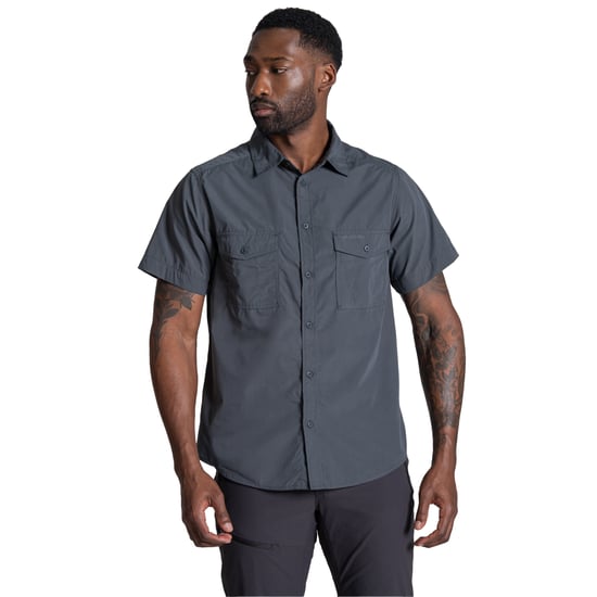 Craghoppers Heren Kiwi II Shirt Met Korte Mouwen (Donkergrijs) - Image 3