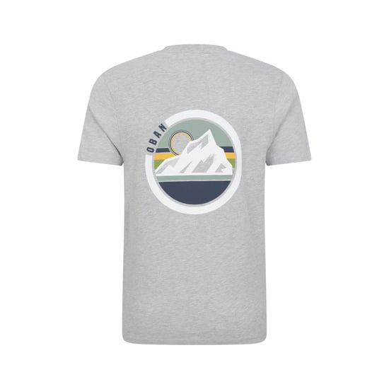 Mountain Warehouse Heren Oban Mountain Katoenen T-Shirt (Grijs) - Image 2