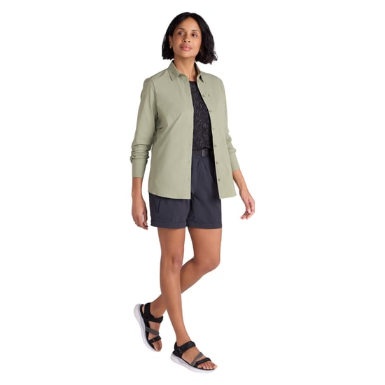 Mountain Warehouse Dames Tahiti Sneldrogend Shirt (Khaki Groen) - Image 3