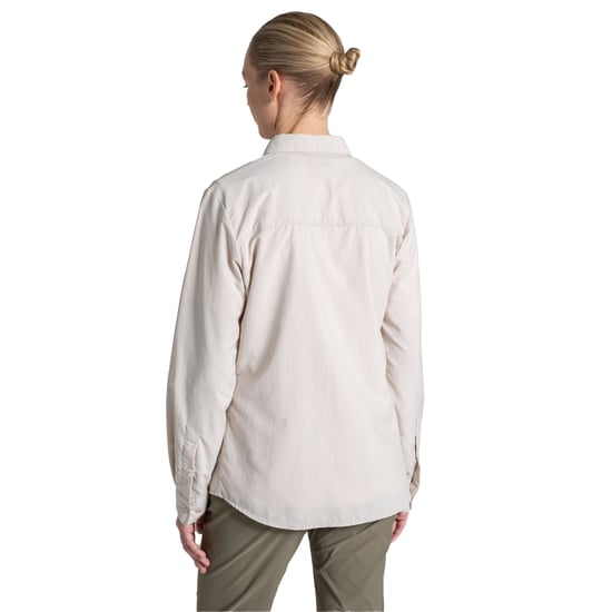 Craghoppers Dames Loukkos Nosilife Langsleeve Shirt (Oyster) - Image 2