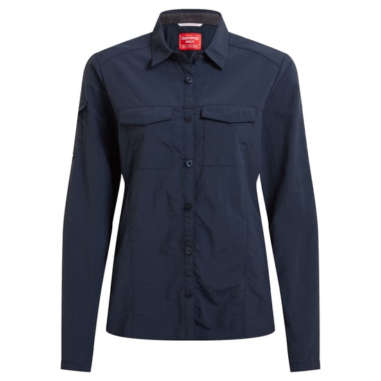 Craghoppers Dames/Dames Adventure III Nosilife Shirt Met Lange Mouwen (Blauwe Marine) - Image 1