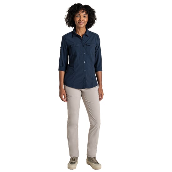 Craghoppers Dames/Dames Adventure III Nosilife Shirt Met Lange Mouwen (Blauwe Marine) - Image 4
