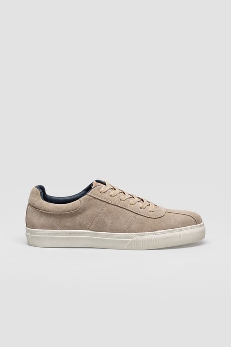 Ben Sherman Bentley II Suède Heren Stone Sneakers - Image 2