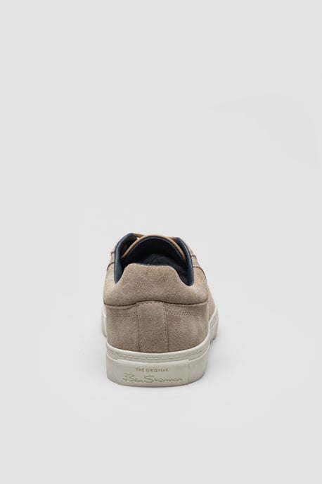 Ben Sherman Bentley II Suède Heren Stone Sneakers - Image 3