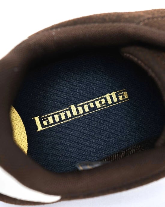 Lambretta Tackle Heren Chocolade Sneakers - Image 5