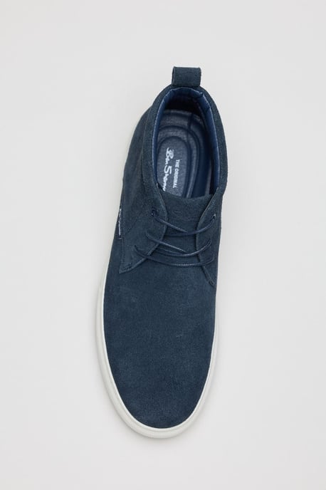 Ben Sherman Parkway Suède Heren Navy Boots - Image 4