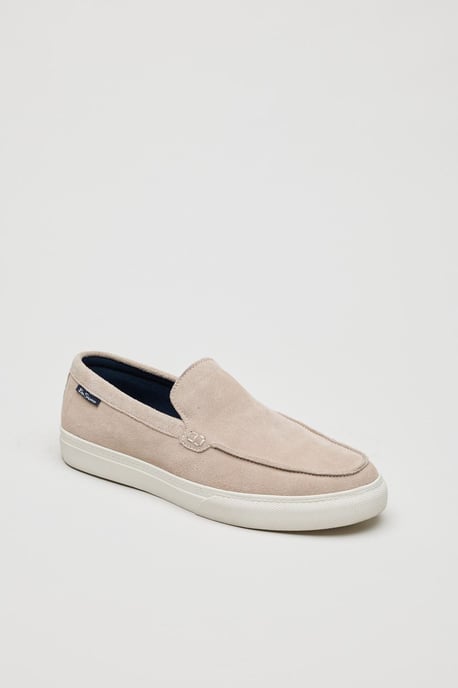 Ben Sherman Almer Suede Heren Stone Instappers - Image 1