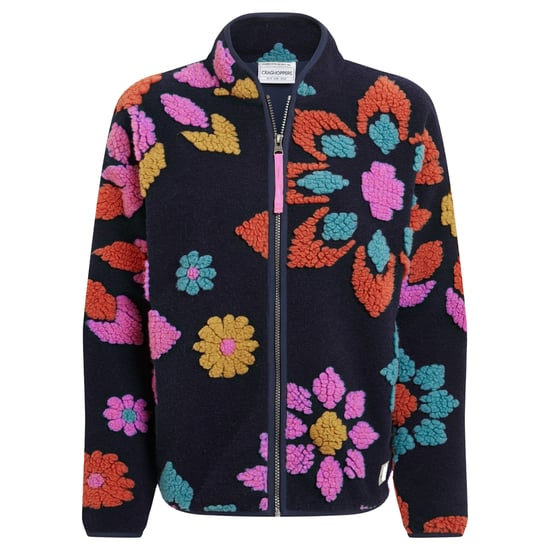 Craghoppers Dames/Dames Catalina Flowers Full Zip Fleecejack (Donkere saffier) - Image 1